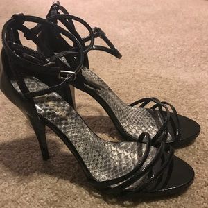 Black strappy Heels